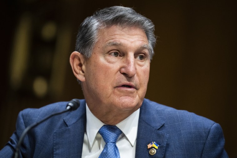 Sen. Joe Manchin speaks during a Senate Appropriations Committee meeting in Washington, D.C.