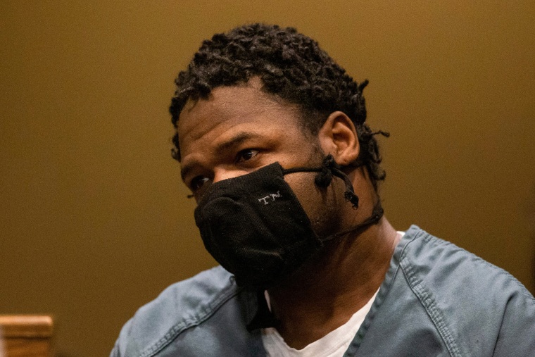 Cleotha Abston-Henderson, the man charged with the abduction and killing of Eliza Fletcher, during a court appearance in Memphis on July 6, 2023.