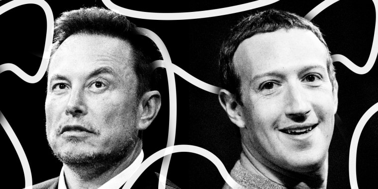 Photo Illustration: Elon Musk and Mark Zuckerberg