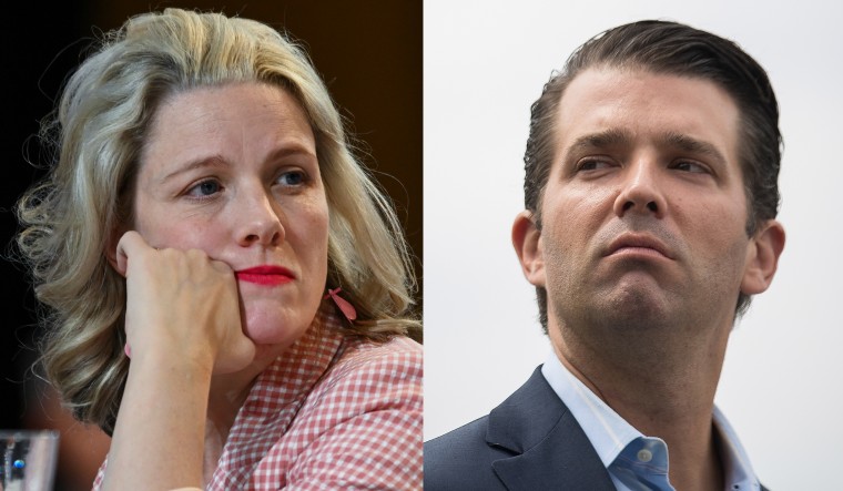Australian Home Minister Clare O’Neil and Donald Trump Jr. 