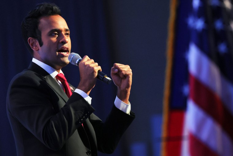 Vivek Ramaswamy during the Moms for Liberty Joyful Warriors national summit in Philadelphia