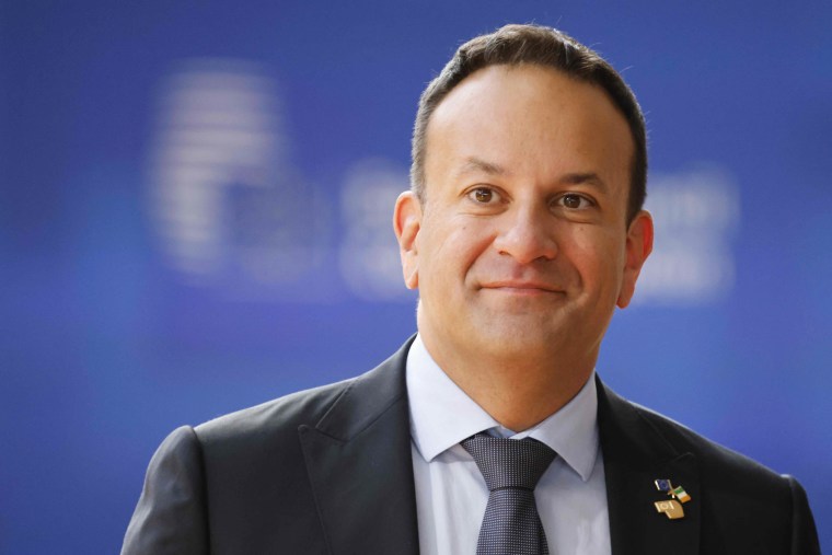 Ireland's Prime minister Leo Varadkar in Brussels on June 30, 2023.