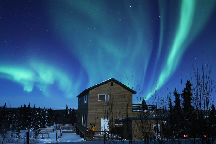 The Northern Lights seen near Fairbanks, Ala.