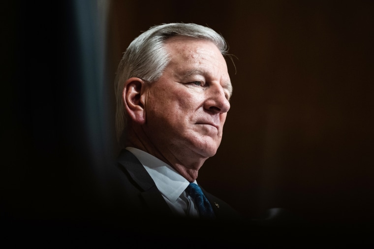 Sen. Tommy Tuberville, R-Ala., listens to U.S. Surgeon General Vivek Murthy testify during the Senate Health, Education, Labor and Pensions Committee hearing titled "Why Are So Many American Youth in a Mental Health Crisis? Exploring Causes and Solutions," in Dirksen Building on Thursday, June 8, 2023.