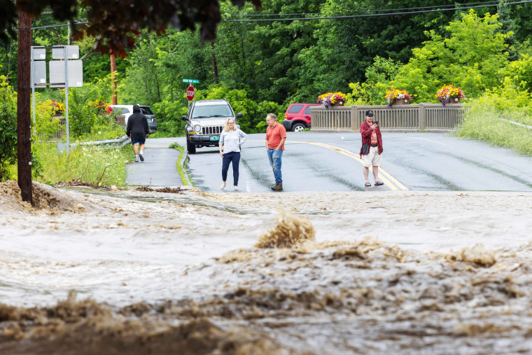 Image: Heavy Rains Cause Catastrophic Flooding In Southern Vermont