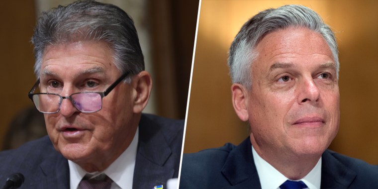 Sen. Joe Manchin and former Gov. Jon Huntsman.