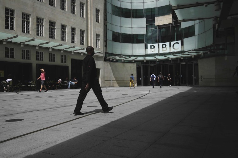 British detectives met with representatives of the BBC on Monday over allegations that a leading presenter paid a teenager for sexually explicit photos. But police said they had not opened a criminal investigation, and a lawyer for the young person denied anything inappropriate had happened. 