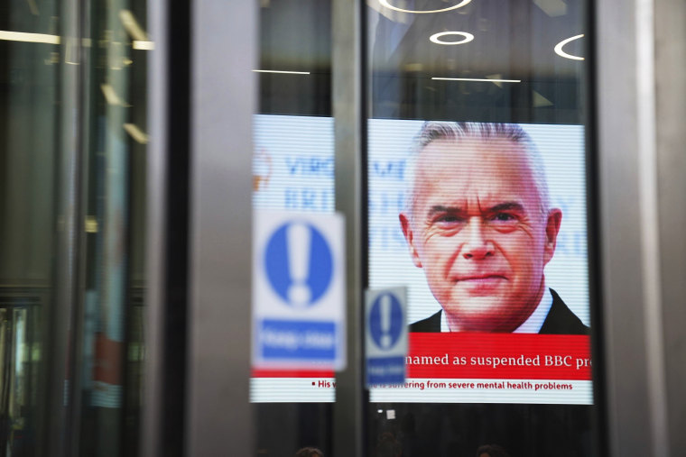 London police say there's no evidence that a BBC presenter who allegedly paid a teenager for sexually explicit photos committed a crime. The Metropolitan police issued the statement Wednesday as the wife of Huw Edwards identified him as the presenter. 