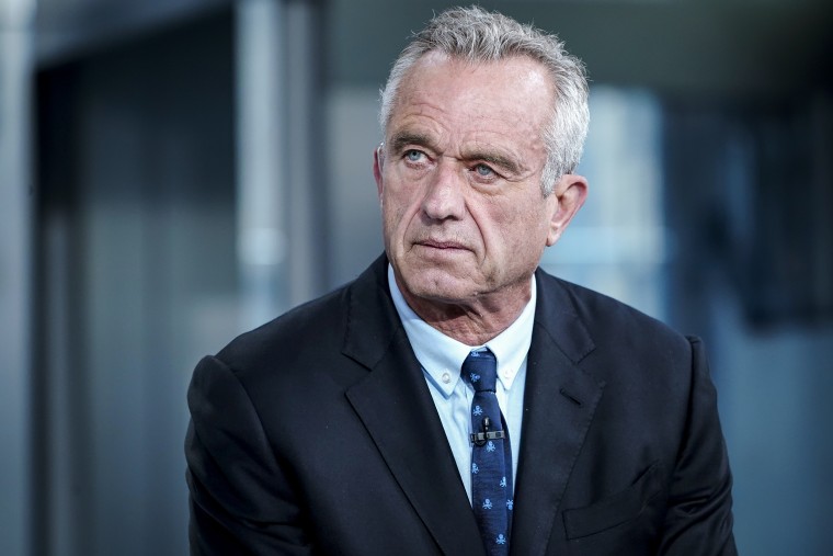 Democratic presidential  candidate Robert F. Kennedy Jr. at Fox News Channel Studios on July 14, 2023 in New York.