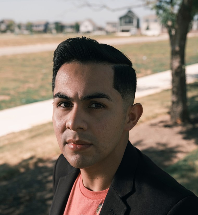 Christian Mendoza at his home in Austin, Texas.