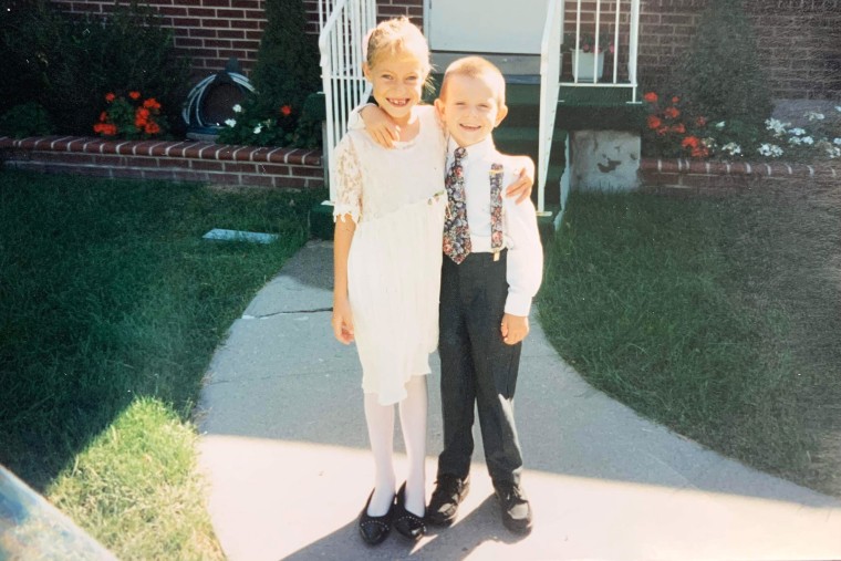 Colin Smith with his sister, Dani Smith.