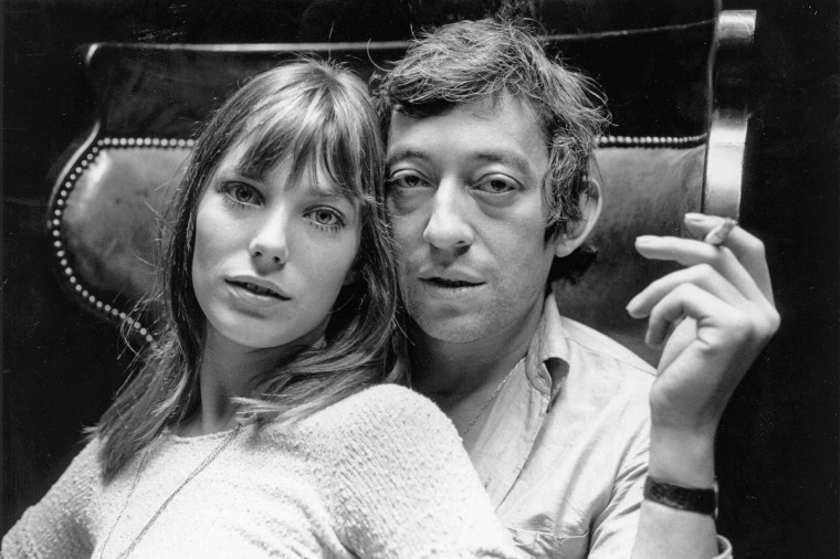 Jane Birkin and Serge Gainsbourg at home in Paris in 1960.