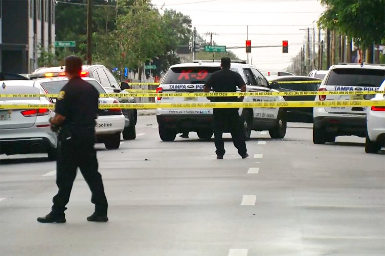Florida man dead after he stabbed woman and fired at officers, police say