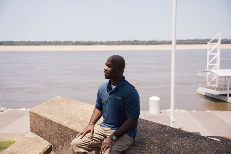 Charles Finkley, the director of Tunica County Chamber and Economic Development, at the Tunica River Park. 