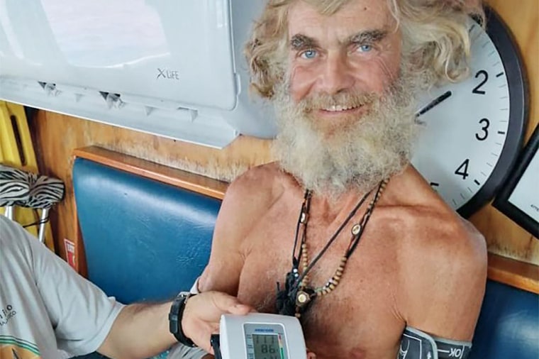 Shaddock and his dog Bella were aboard his incapacitated catamaran Aloha Toa some 1,200 miles from land when they were rescued.