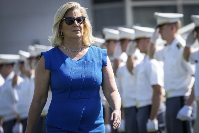 Christine Wormuth, the Secretary of the Army, arrives for the graduation ceremony of the U.S. Military Academy class of 2023 on May 27, 2023, in West Point, N.Y.