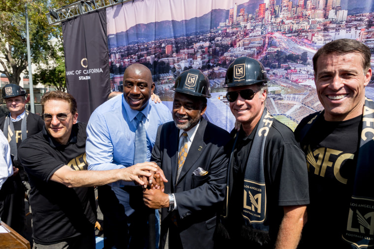 Los Angeles Football Club Stadium Groundbreaking Ceremony