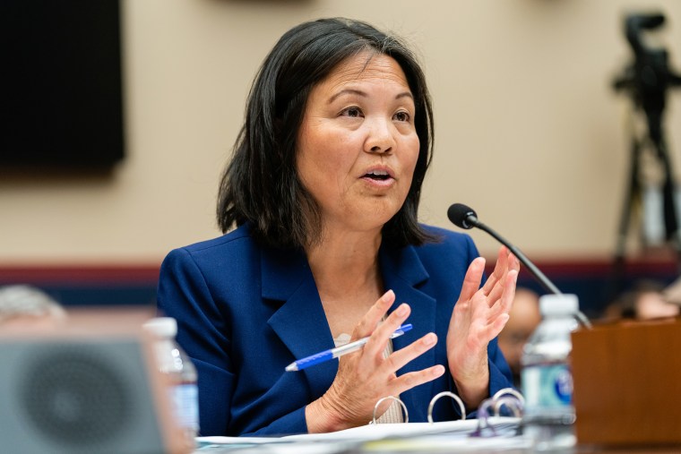 Julie Su speaks during a House Workforce and Education Committee hearing in Washington, D.C.