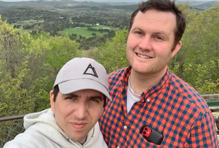 William VanWhy, left, and his husband, Cameron Tryon.