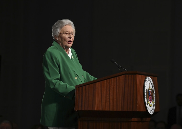 Kay Ivey delivers her State of the State address in Montgomery, Ala