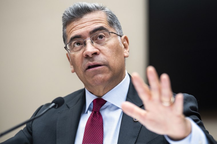 HHS Secretary Xavier Becerra testifies during House Education and the Workforce Committee hearing