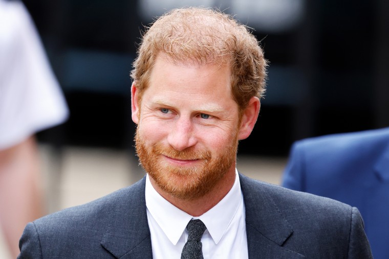 Prince Harry arrives at the Royal Courts of Justice on March 30, 2023 in London.