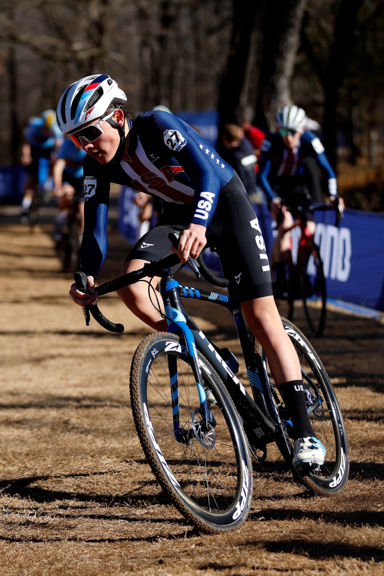 Magnus White of The United States  during the 73rd UCI Cyclo-Cross World Championships Fayetteville, Ga., in 2022.