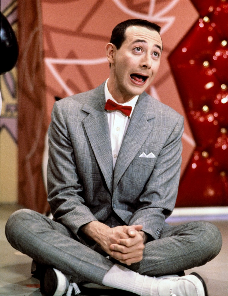 Paul Reubens as Pee Wee Herman on "Pee Wee's Playhouse" in the 1980's.