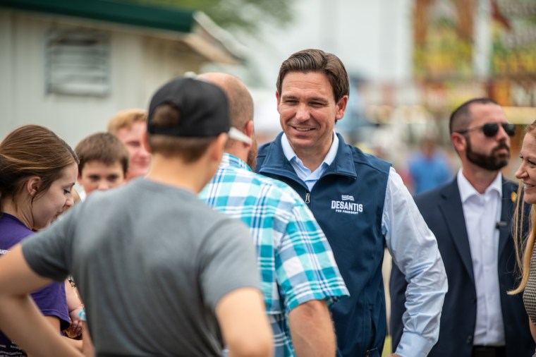 Florida Governor Ron DeSantis in Iowa