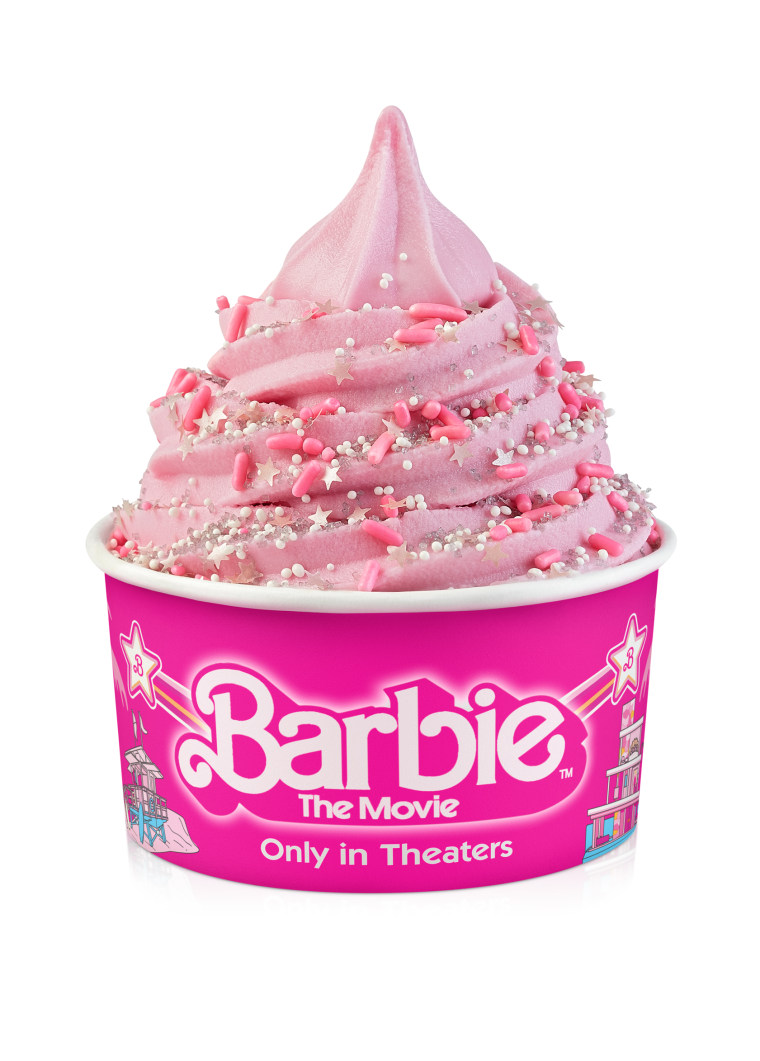  Barbie Land Berry Pink frozen yogurt.