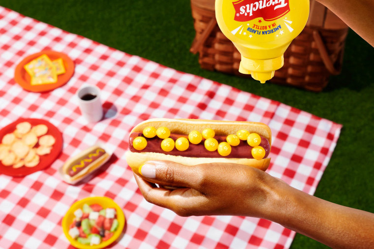 French’s Mustard Skittles would surely add some crunch to a hot dog. 