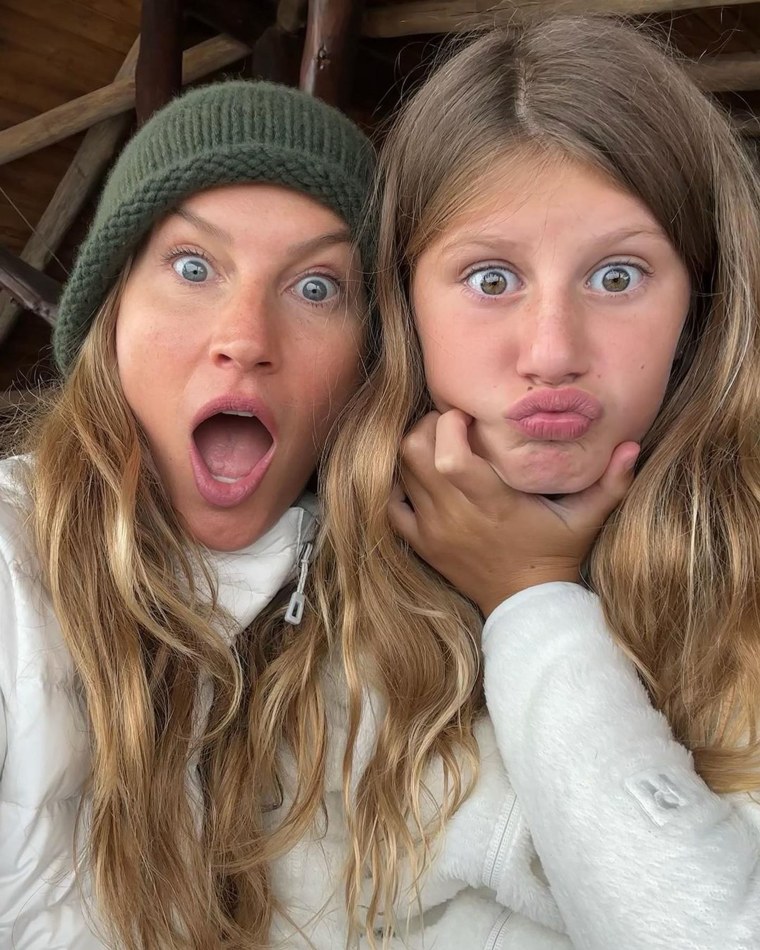 Gisele Bündchen avec sa fille Vivian.