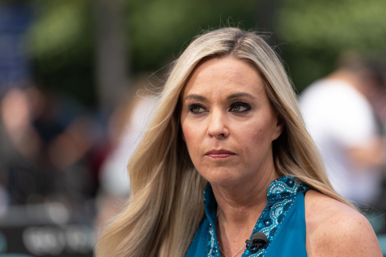 Kate Gosselin visits "Extra" at Universal Studios Hollywood on June 12, 2019 in Universal City, California. 
