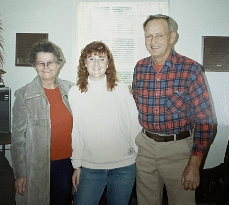 Wint's parents with their granddaughter, Lori.