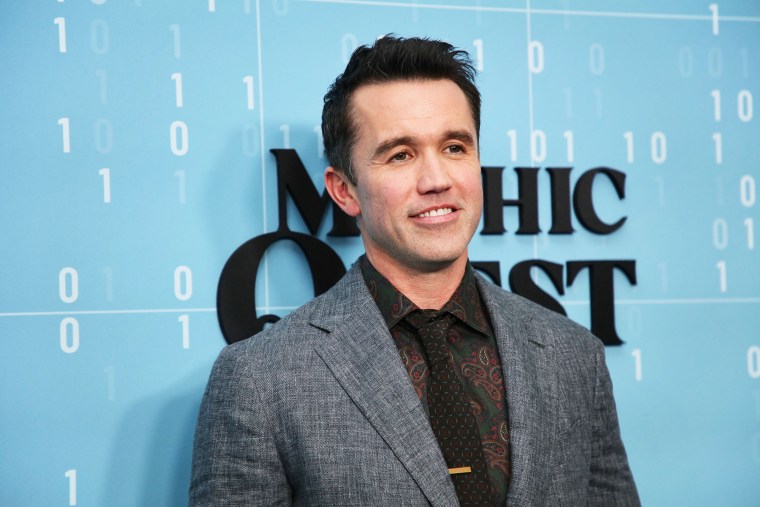 Rob McElhenney attends the premiere for Apple's "Mythic Quest" Season 3 at Linwood Dunn Theater at the Pickford Center for Motion Study on November 09, 2022 in Hollywood, California. 
