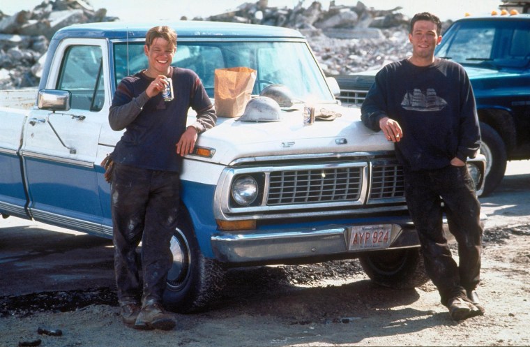 Ben Affleck and Matt Damon in Good Will Hunting, 1997.