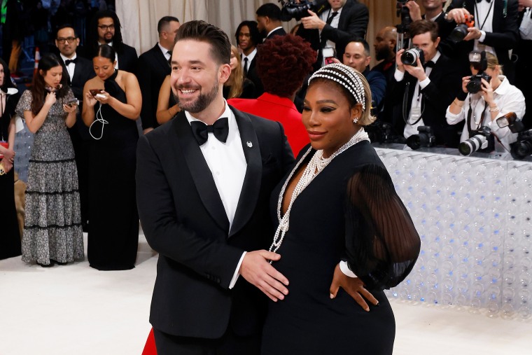 Serena Williams and Alexis Ohanian at the 2023 MET Gala on May 01, 2023 in NYC.