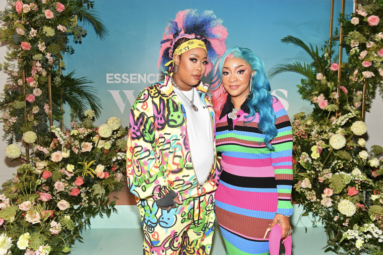 Da Brat and Jesseca Dupart attend the 2023 ESSENCE Wellness House at The Carlyle on March 26, 2023 in Atlanta, Georgia. 