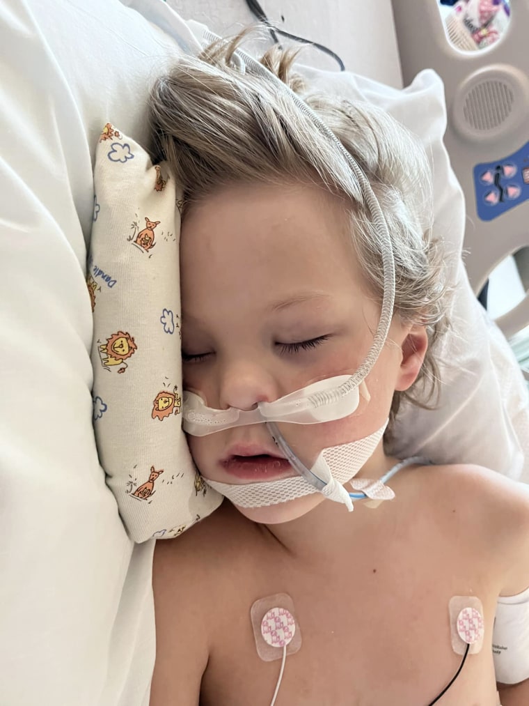 Aiden had a serious reaction to having ehrlichiosis and experienced several seizures with one lasting more than six hours.