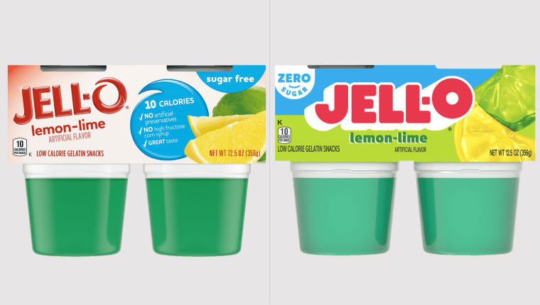 The new Jell-O logo will appear on all packaging along with new designs.