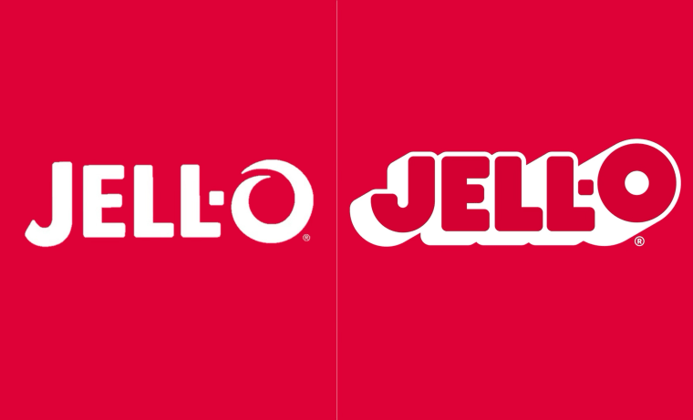 The old Jell-O logo with the new design.
