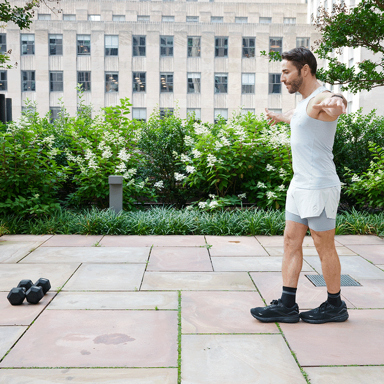 Gif of Joey Gonzalez exercising