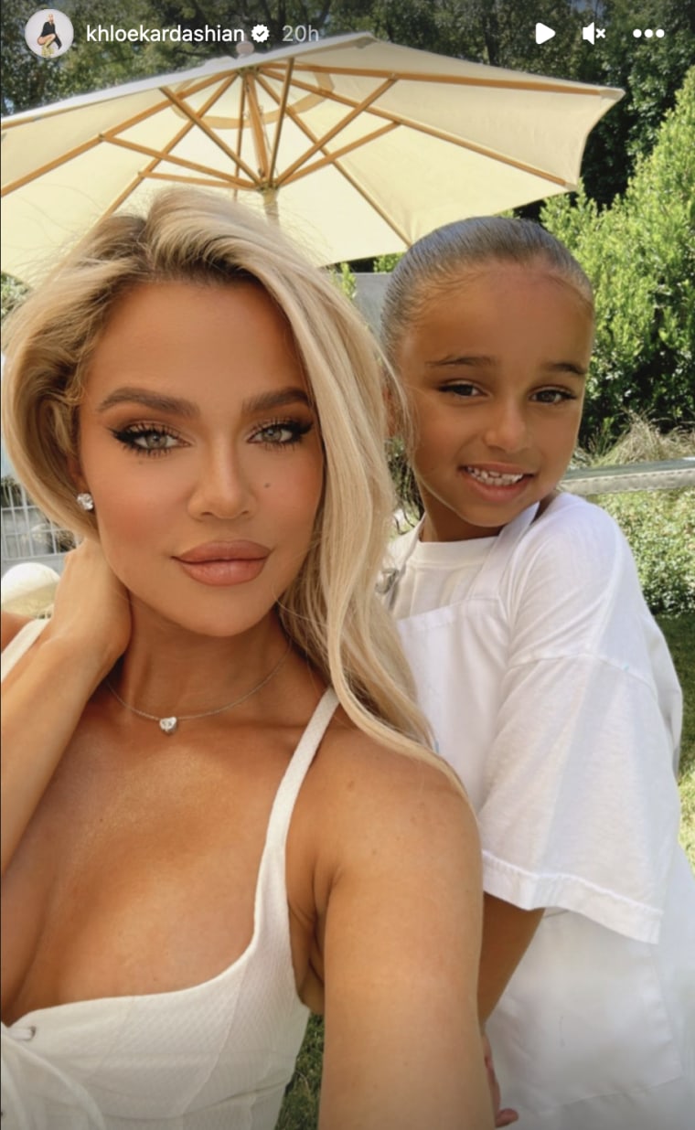 Khloé Kardashian and her niece, Dream.