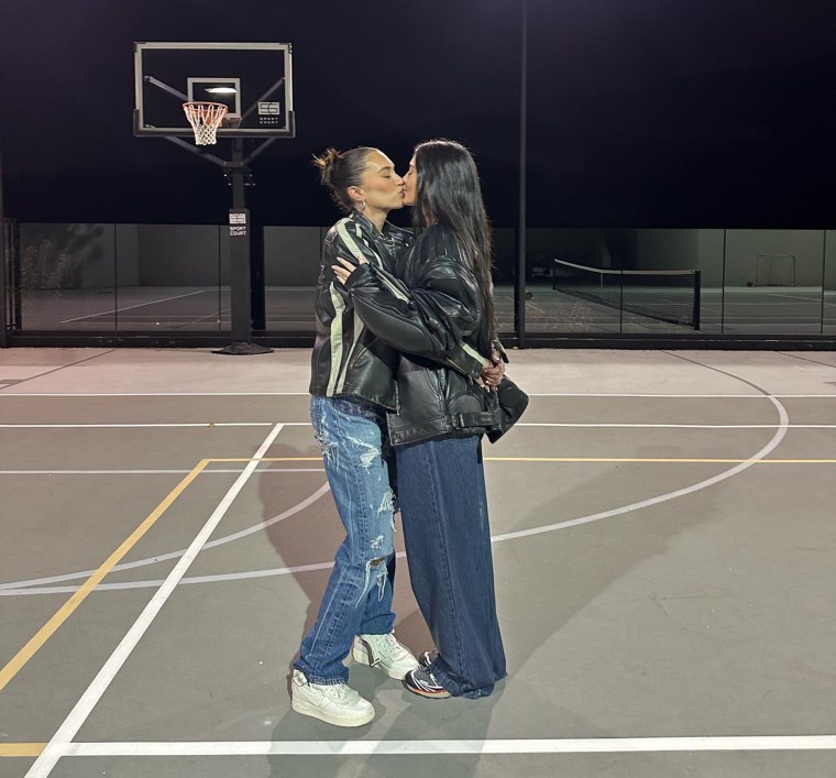 Kylie Jenner kisses her longtime friend Anastasia “Stassie” Karanikolaou on Valentine's Day and calls her a "forever valentine."