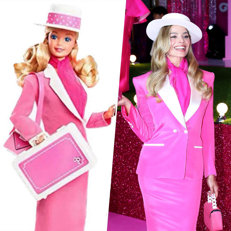 Robbie channeled the '80s at the "Barbie" premiere in Seoul, South Korea.