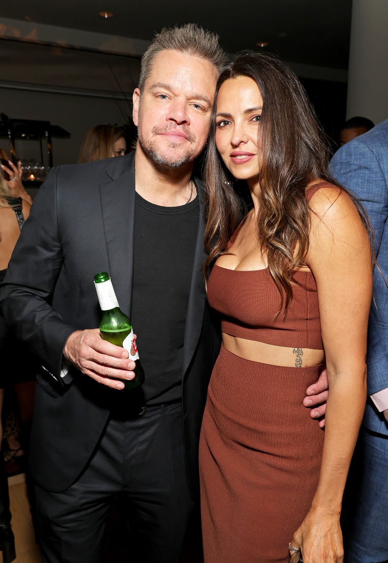 Matt Damon and Luciana Barroso 