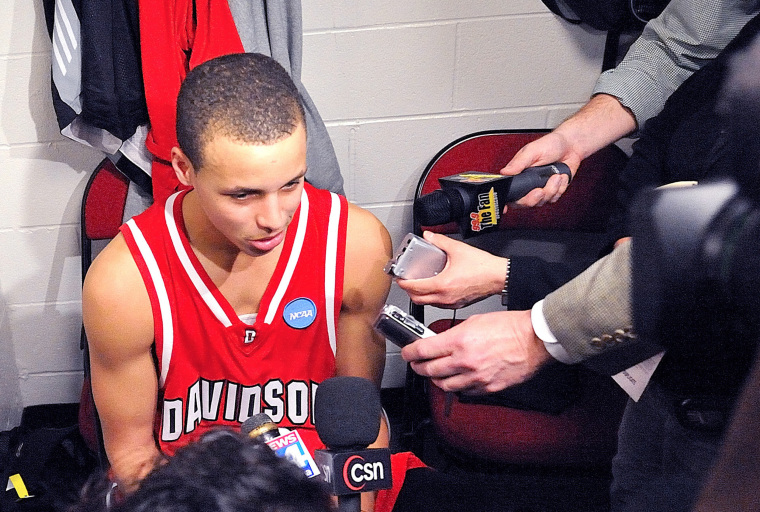 Stephen Curry during his Davidson career in "Underrated"