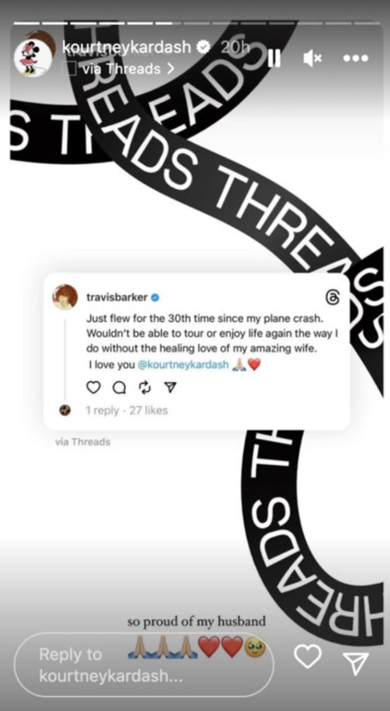 Thread from Travis Barker