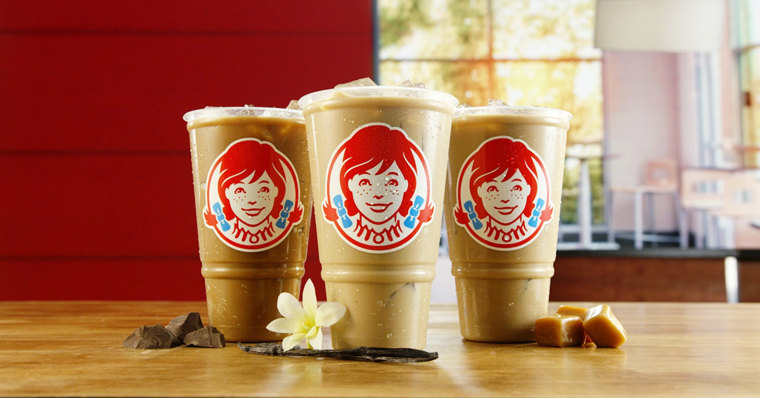 Wendy’s new Frosty Cream Cold Brew in three flavors.