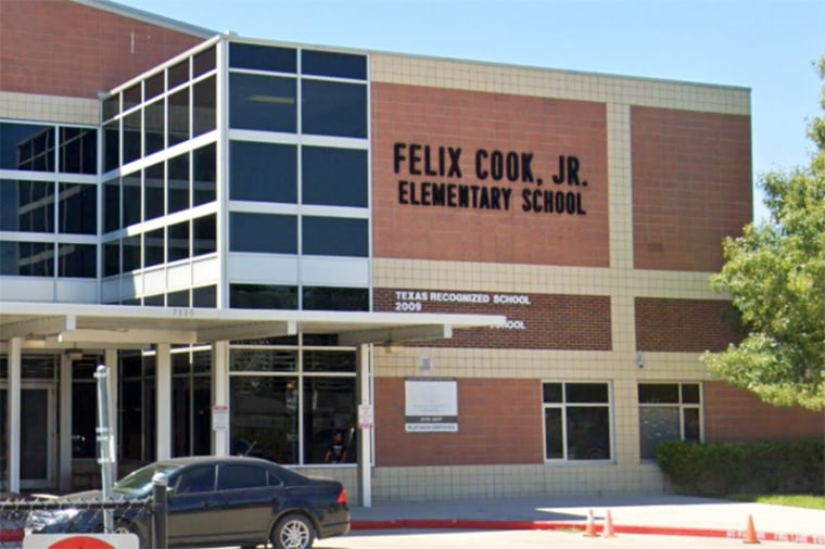 Felix Cook, Jr. Elementary School in Houston.